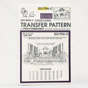 Pretty Punch Hot Iron Embroidery Transfer Patten The Last Super C31794A-C Jesus